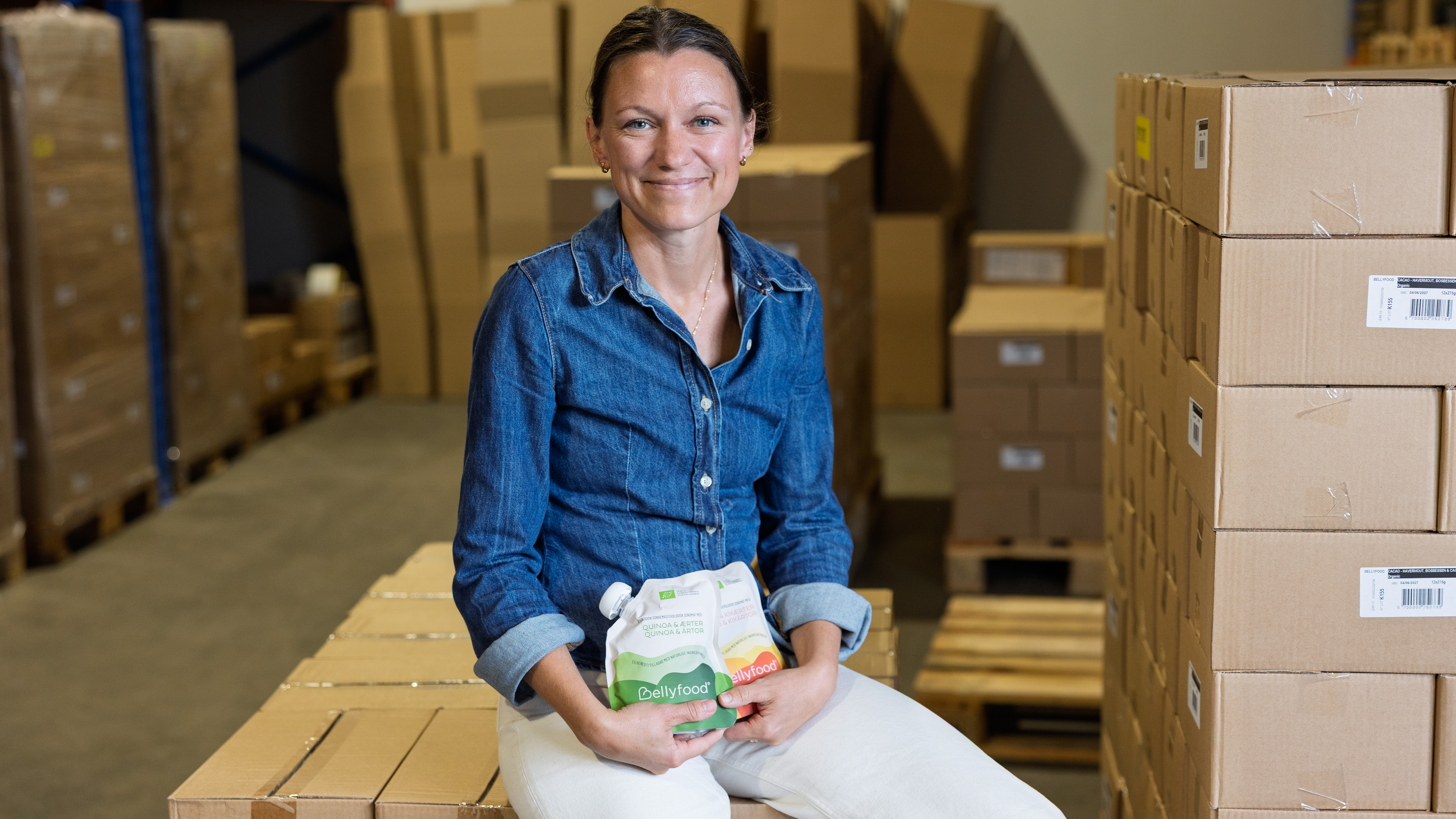 Line Lindhardt Pedersens idé til virksomhed opstod ud fra hendes egen søn, der blev skidt tilpas af traditionel sondemad. I dag er virksomheden vokset markant og ude på flere markeder. Foto: Henrik Nordstrøm Holm, Business Kolding
