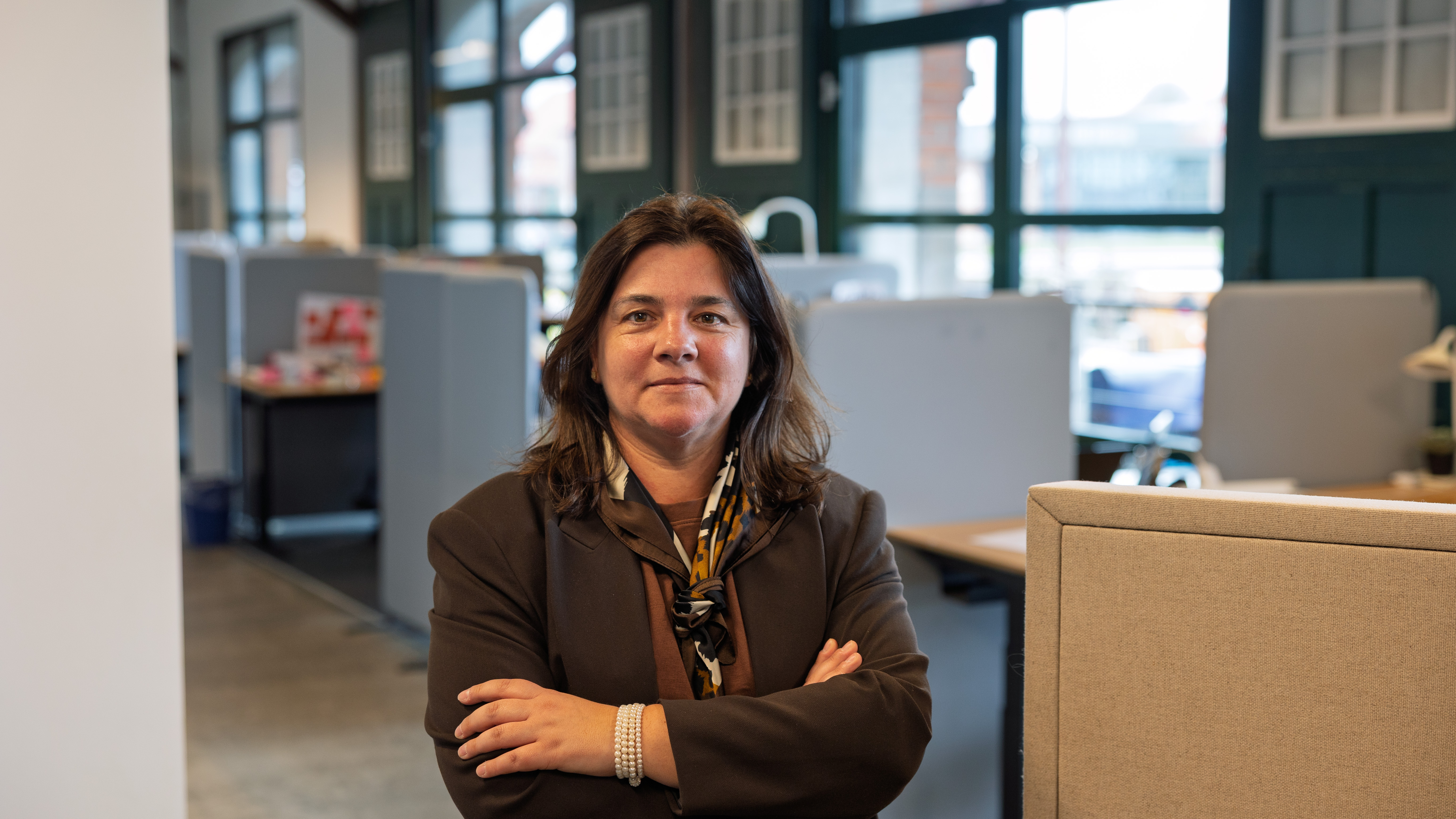 Marlene Amorim er Doctor of Business Administration ved Aveiro Universitet i Portugal, og hun hæfter sig ved Koldings gøde netværk og økosystem, når det handler om få kommunen, uddannelsesinstituionerne og erhvervslivet til at smelte sammen. Foto: Henrik Nordstrøm Holm, Business Kolding